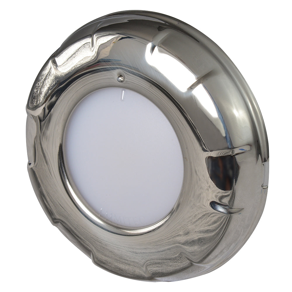 Lumitec Aurora - LED Dome Light - Polished SS Finish - 2-Color White/Blue Dimming [101138] 3