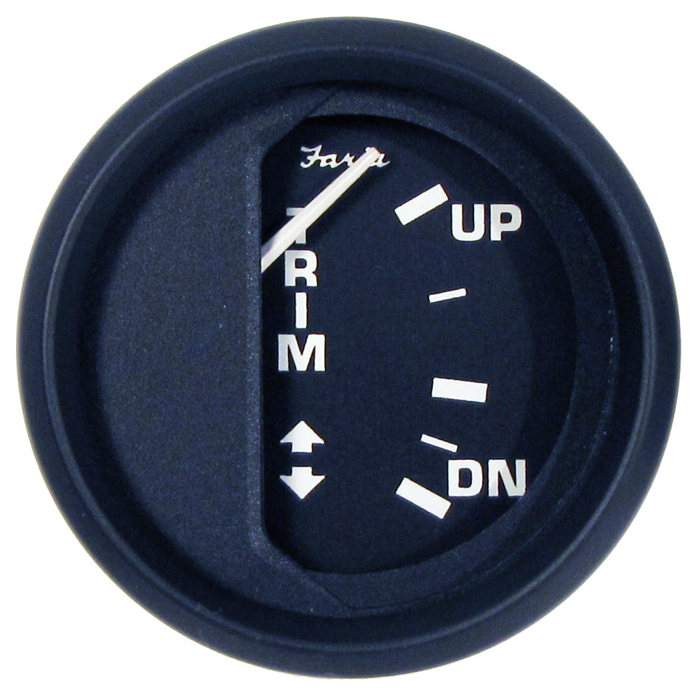 Faria Euro Black 2" Trim Gauge f/ Johnson/Evinrude/Suzuki Outboard [12827] 1