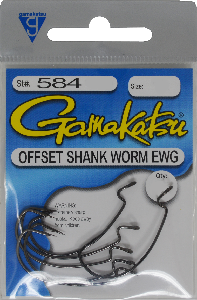 Gamakatsu Offset Shank Worm EWG Hooks