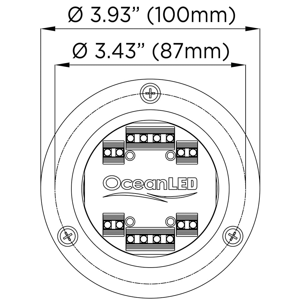 OceanLED Sport S3166S Underwater LED Light - Ultra White [012102W] 4