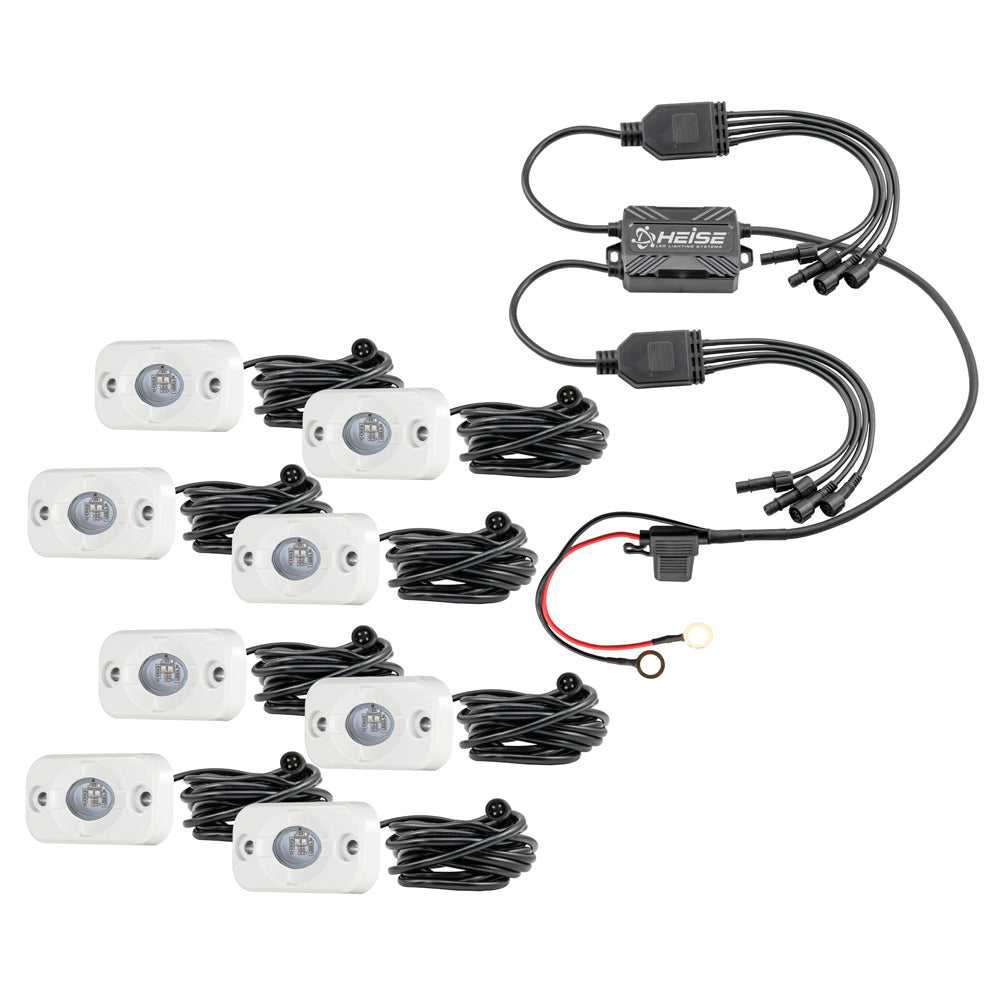 HEISE RGB Accent Light Kit - 8 Pack [HE-8MLRGBK]