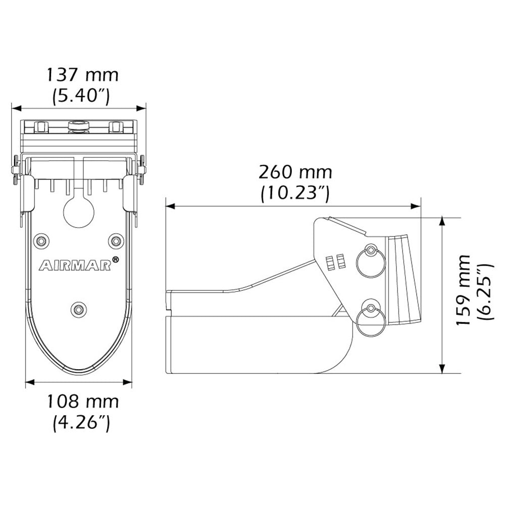 Airmar TM185C-HW High Frequency Wide Beam CHIRP Transom Mount 14-Pin Transducer f/Humminbird [TM185C-HW-14HB] 3