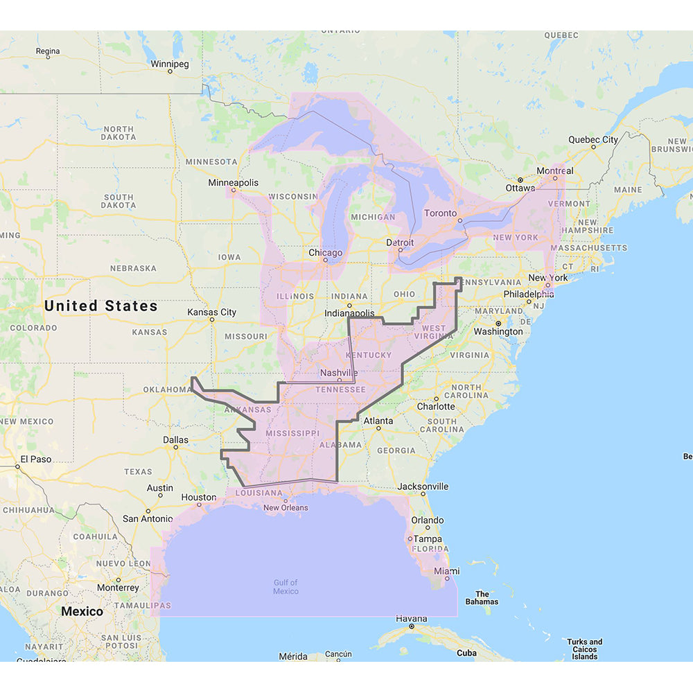 Furuno Gulf of Mexico, Great Lakes  Rivers - Vector Chart  Standard Resolution Satellite Photos f/Part of the Great Lakes - Unlock Code [MM3-VNA-023] 1