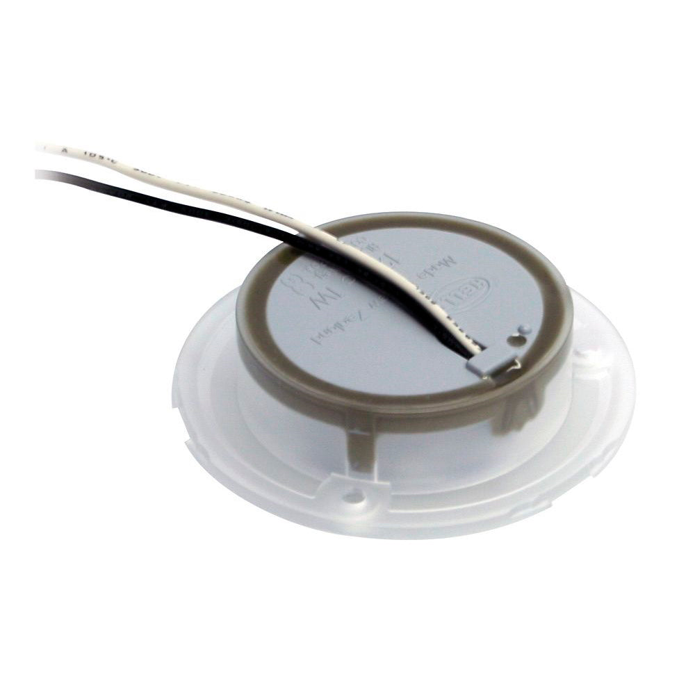 Hella Marine Blue LED Round Courtesy Lamp - White Bezel - 24V [980503241] 3
