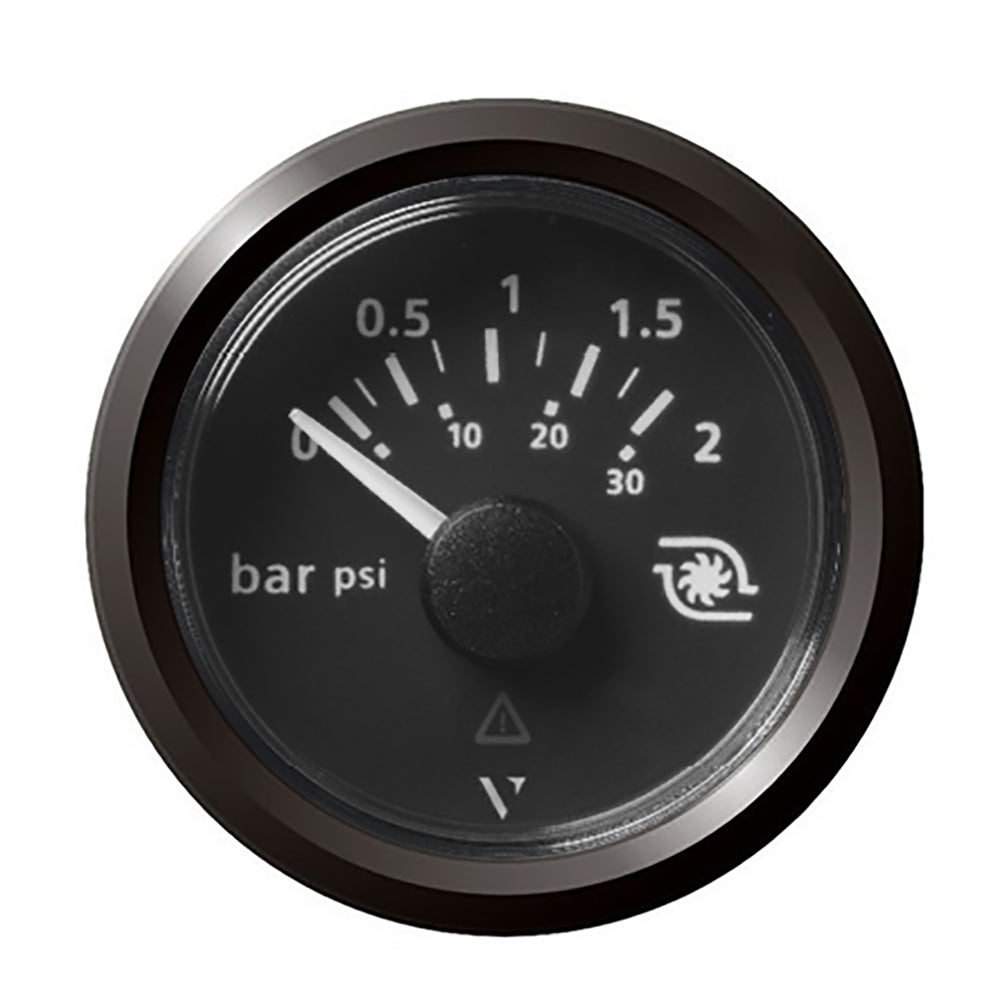 Veratron 52MM (2-1/16") ViewLine Boost Pressure Gauge 2 Bar/30 PSI - Black Dial  Triangular Bezel [A2C59514152]