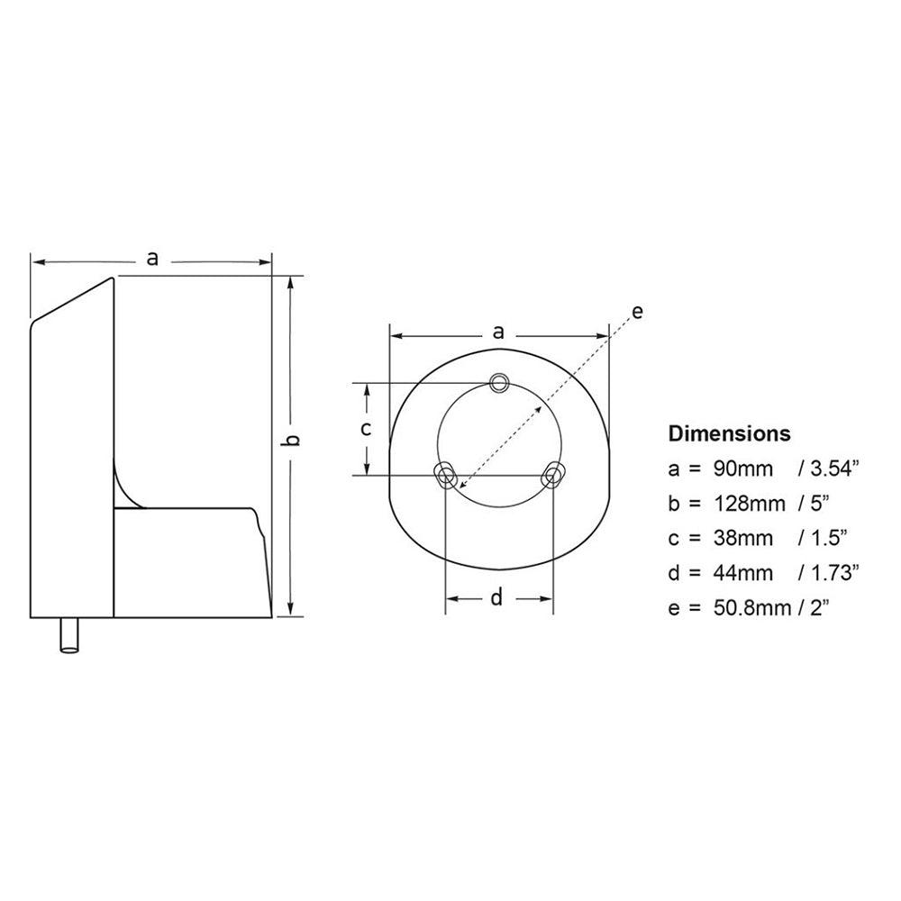 Hella Marine NaviLED PRO Deck Mount Adapter - White [241287812] 3