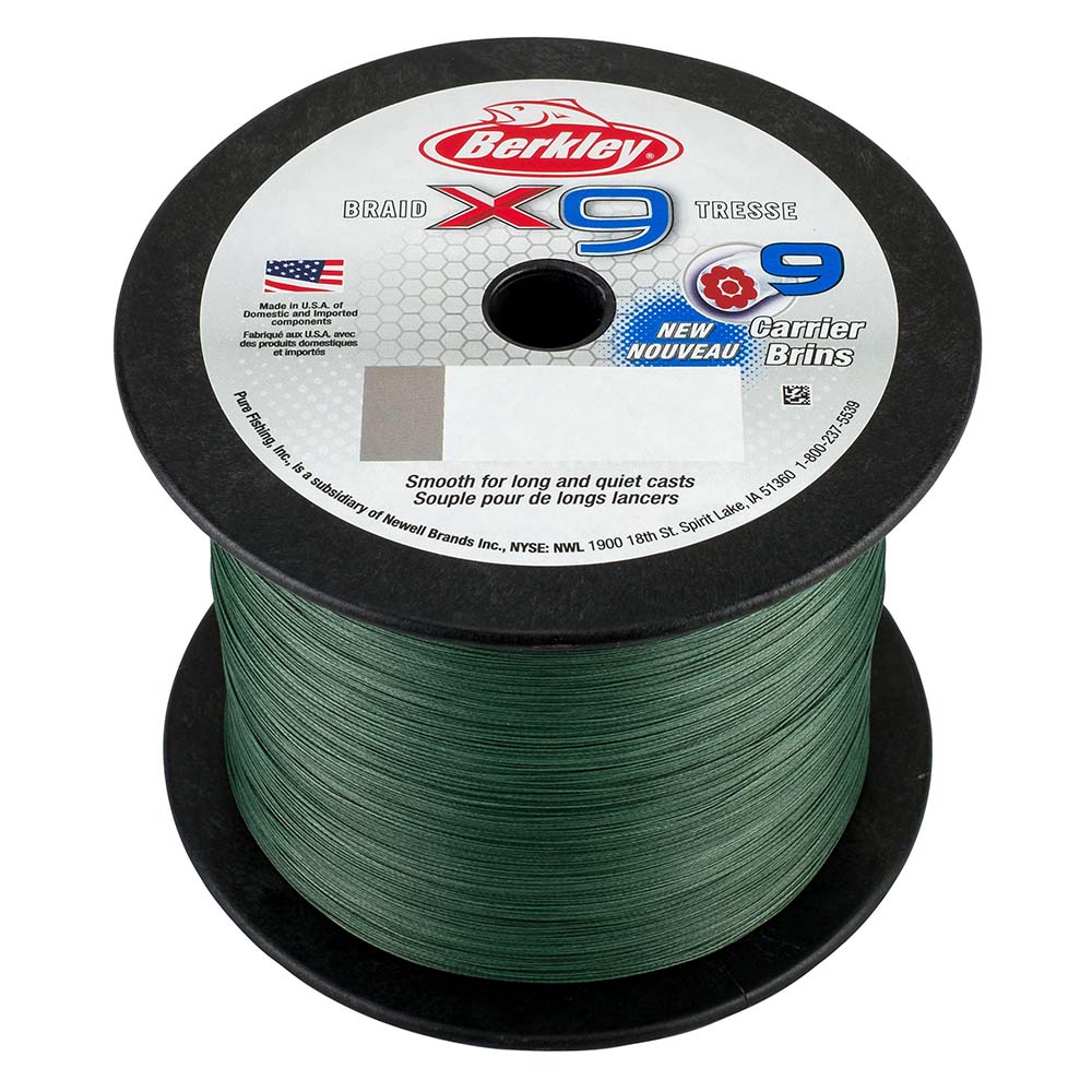 Berkley x9 Braid Low-Vis Green - 100lb - 2188 yds - X9BBK100-22 [1486844] 1