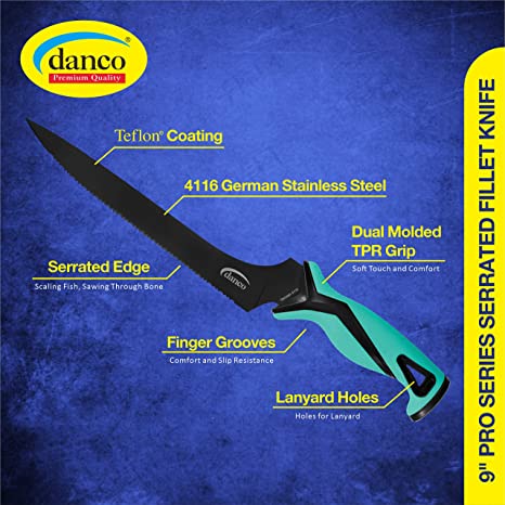 Danco Pro Series 9" Serrated Fillet Knife 3