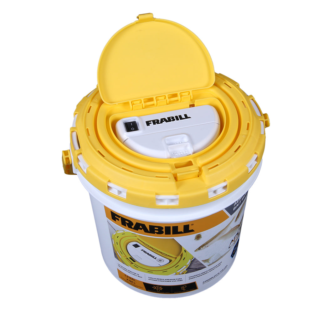 Frabill Dual Bait Bucket with Aerator 1