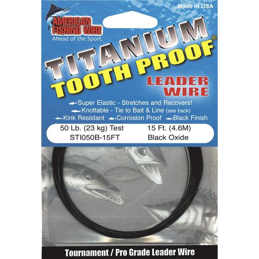 American Fishing Wire Titanium Tooth Proof Leader Wire