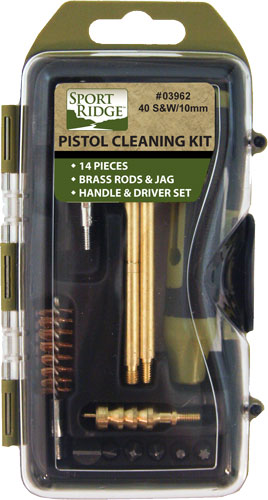 Sport Ridge Cleaning Kit - Pistol 40cal-10mm 14pc