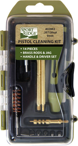 Sport Ridge Cleaning Kit - Pistol 38-357-9mm 14pc