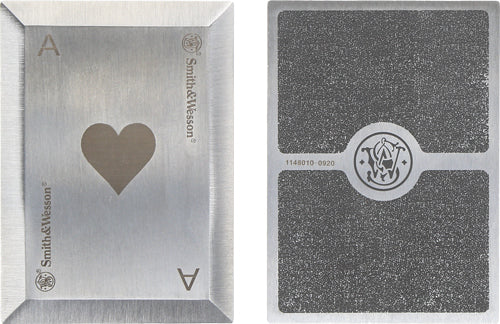 S&w Bullseye Throwing Cards - 4-pack Ss Laser Etched W-shth