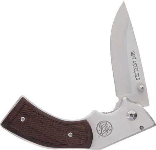 S&w Knife Model 325 Revolver - Knife 3" Folder W-wood Grips