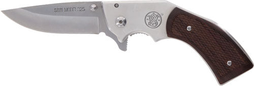 S&w Knife Model 325 Revolver - Knife 3" Folder W-wood Grips