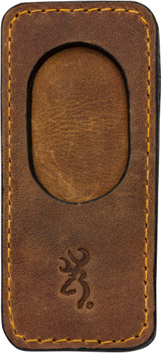 Browning Leather Barrel Rest - W/magnetic Insert Brown