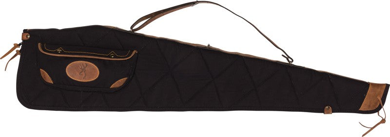 Browning Lona Canvas Gun Case - 48" Scoped Black-brown Trim