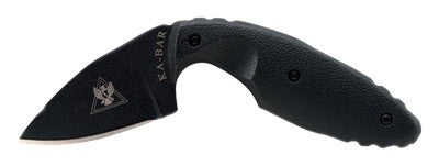 Ka-bar Tdi Knife Plain Edge - 2.3125" W-sheath Black