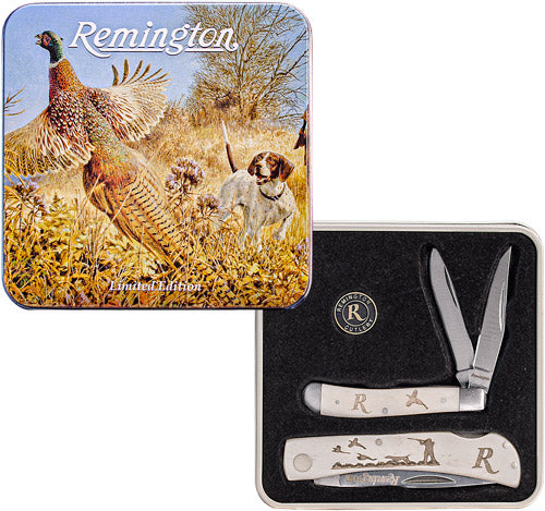 Remington Cutlery Pheasant - 2-knife Set W-tin