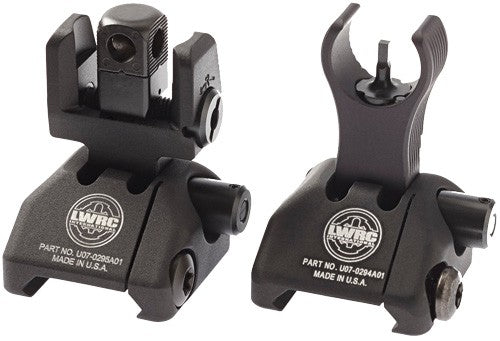 Lwrc Sight Set Folding - Skirmish Buis Black Picatinny