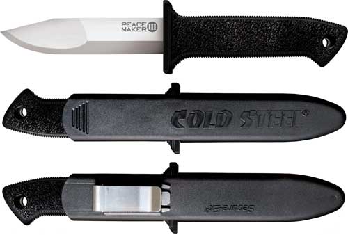 Cold Steel Peace Maker Iii 4" - Plain Edge Boot Knife W-sheath