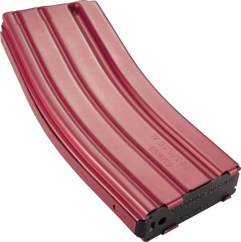 Cpd Magazine Ar15 5.56x45 30rd - Red Finish Aluminum