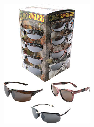 Rivers Edge Sunglass Case Lots - Grn-pink-white Camo 36-pack