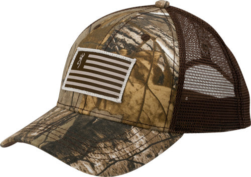 Browning Cap Patriot Flag-buck - Mark Patch Realtree Xtra Adj