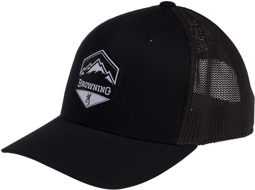 Browning Cap Mountain Buck - Logo Blk W-ptch Bckmk Logo Adj