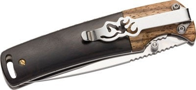 Browning Knife Buckmark - Folding Hunter 3" Blade Wood