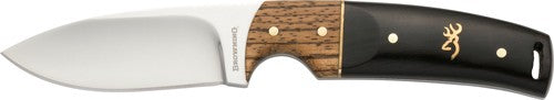 Browning Knife Buckmark Hunter - 3" Blade Hardwood W-sheath 1