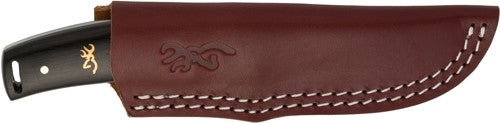Browning Knife Buckmark Hunter - 3" Blade Hardwood W-sheath 2