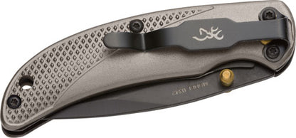 Browning Knife Prism Iii Fldng - Hunter 2.38" Blk-carbon Gray