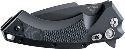Hogue X5 3.5" Folder Spear - Point Blade Alum-g-mascus Blk 3