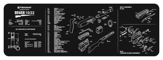 Tekmat Armorers Bench Mat - 12"x36" Ruger 10-22