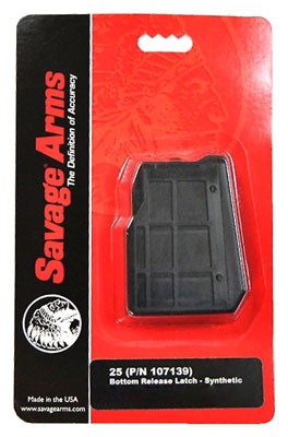 Savage Magazine Model 25 - .22hornet 4rd Synthetic Matte