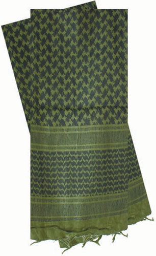 Red Rock Shemagh Head Wrap - Od-black
