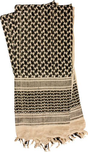 Red Rock Shemagh Head Wrap - Khaki-black