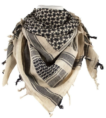 Red Rock Shemagh Head Wrap - Khaki-black