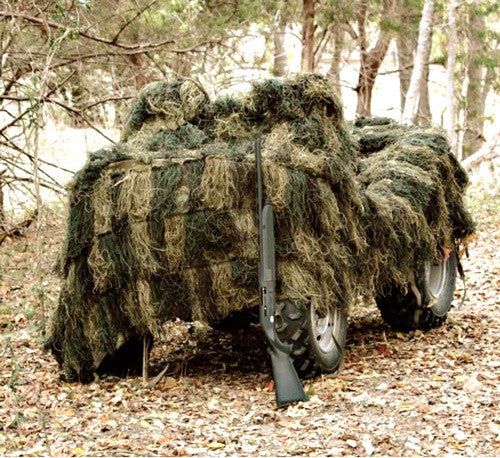 Red Rock Ghillie Blind 5'x12' - Woodland Camouflage Netting