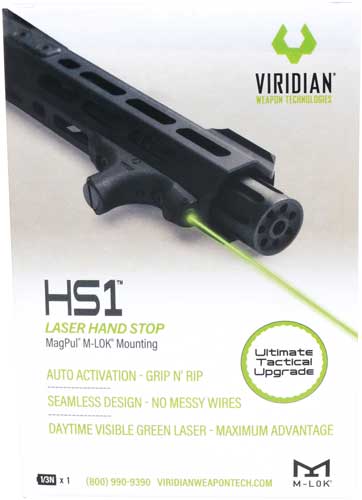 Viridian Laser Handguard Hs1 - Green W-hand Stop M-lok Fde