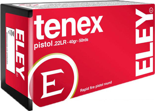 Eley Tenex Pistol 22lr 40gr - 50rd 100bx-cs Round Nose