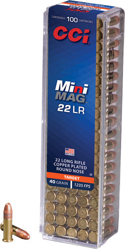 Cci Mini-mag 22lr 1235fps 40gr - 100rd 50bx/cs Lead Rn