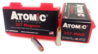 Atomic 357 Rem Mag 158gr Jhp - 50rd 10bx-cs