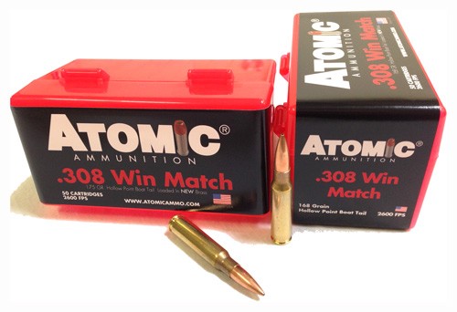 Atomic 308win Match 168gr Bthp - 50rd 10bx-cs