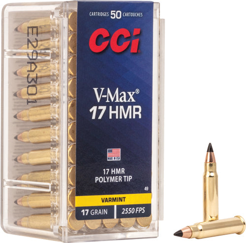 Cci V-max 17hmr 2550fps 17gr - V-max 50rd 40bx/cs