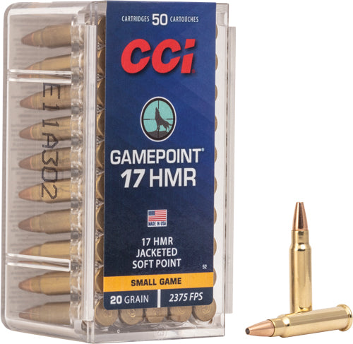 Cci Gamepoint 17 Hmr 1875fps - 20gr Gamepoint 50rd 40bx/cs