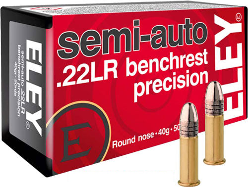 Eley Precision 22lr 40gr Semi - 50rd 100bx-cs Auto Benchrest