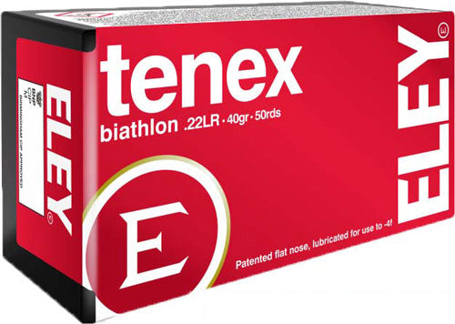 Eley Tenex Biathlon 22lr 40gr - 50rd 100bx-cs Flat Nose