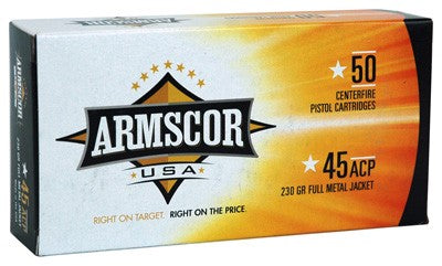 Armscor 45acp 230gr Fmj - 50rd 20bx-cs Made In Usa